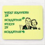 What happens in Scranton Irish Parade Day Shirts mousepads
