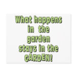 What Happens in the Garden