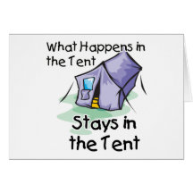 What Happens in the Tent Cards