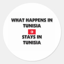 What Happens In TUNISIA Stays There Sticker