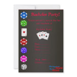 WHAT HAPPENS IN VEGAS BLK BACHELOR PARTY INVITE