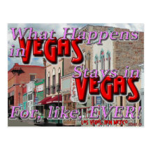 What Happens in Vegas.... Post Cards