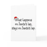 What Happens On Santas Lap Stays On Santas Lap 2 cards