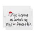 What Happens On Santas Lap Stays On Santas Lap 2 invitations