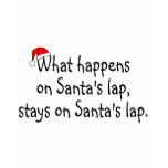 What Happens On Santas Lap Stays On Santas Lap 2 t-shirts