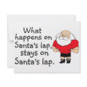 What Happens On Santas Lap Stays On Santas Lap invitations