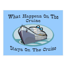 What Happens On The Cruise Post Card