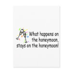 What Happens On The Honeymoon... postcards