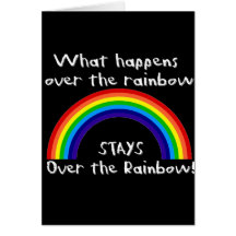 What Happens Over The Rainbow... Greeting Card