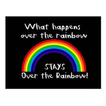 What Happens Over The Rainbow... Postcard