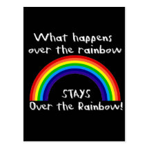 What Happens Over The Rainbow... Postcard