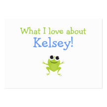 What I love about you personalised cards Business Card Templates