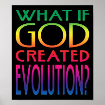 What If God Created Evolution Print