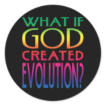 What If God Created Evolution Stickers
