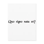 What is your sign? postcards