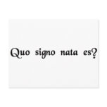 What is your sign? postcards