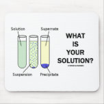 What Is Your Solution? (Chemistry Humor) Mousepad