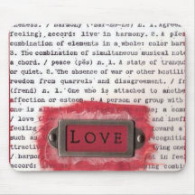 "what love means" valentine gifts mouse mat