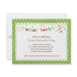 What Luck! Saint Patrick's Day Invitations
