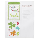 What Luck! Seed Packet flyers