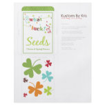 What Luck! Seed Packet flyers