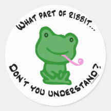 What part of Ribbit... Stickers