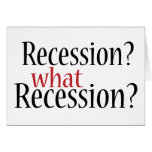 What Recession? Cards
