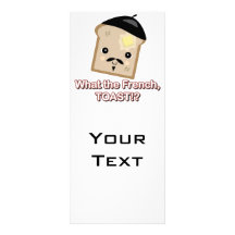what the french toast cute kawaii toast cartoon rack card design