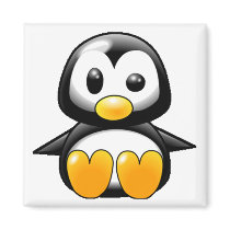 What the Heck Penguin Fridge Magnets