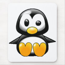 What the Heck Penguin Mouse Pad