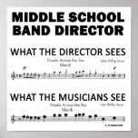 What the Middle School Band Sees posters