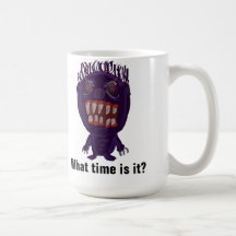 What time is it? monster morning coffee mug