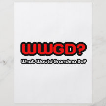 What Would Grandma Do? Flyer Design