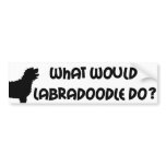 What Would Labradoodle Do? T-shirts & Gifts bumper stickers