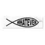 Whatever Fish Bumper Sticker