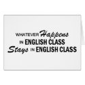 Whatever Happens - English Class cards