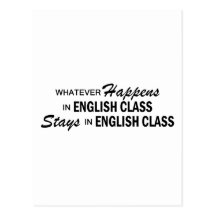 Whatever Happens - English Class Post Card