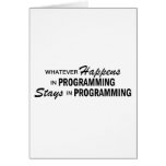 Whatever Happens - Programming Card