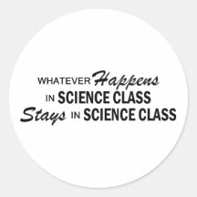 Whatever Happens - Science Class Sticker