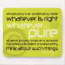 Whatever is Pure Christian sexual purity mousepad