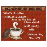 What's a coffee - Without a doughnut! flyers