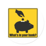 What's in your bank? Sticker