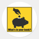 What's in your bank? Sticker