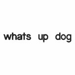 whats up dog embroidered shirts