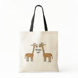 What's up? Giraffe totebag