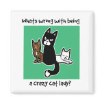 Whats wrong with being a crazy cat lady magnet
