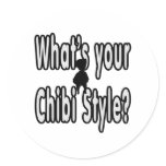 Whats your Chibi Style? Round Stickers