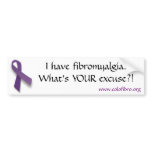 What's YOUR excuse bumper sticker bumper stickers
