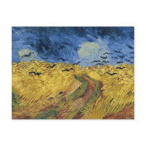 Wheat Field with Crows, Vincent van Gogh Postcard