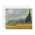 Wheat Field With Cypresses By Vincent Van Gogh invitations